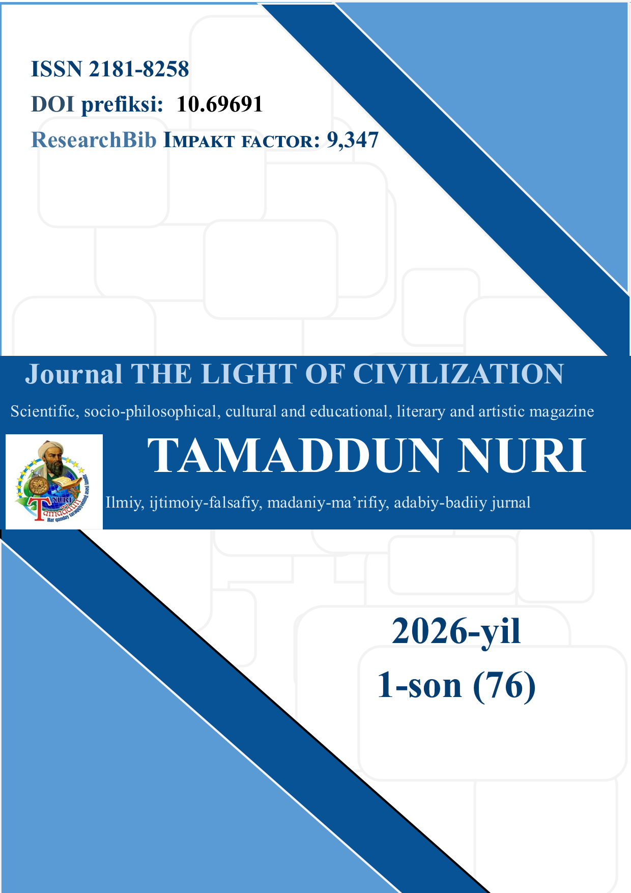 					View Vol. 1 No. 76 (2026): Journal THE LIGHT OF CIVILIZATION 
				