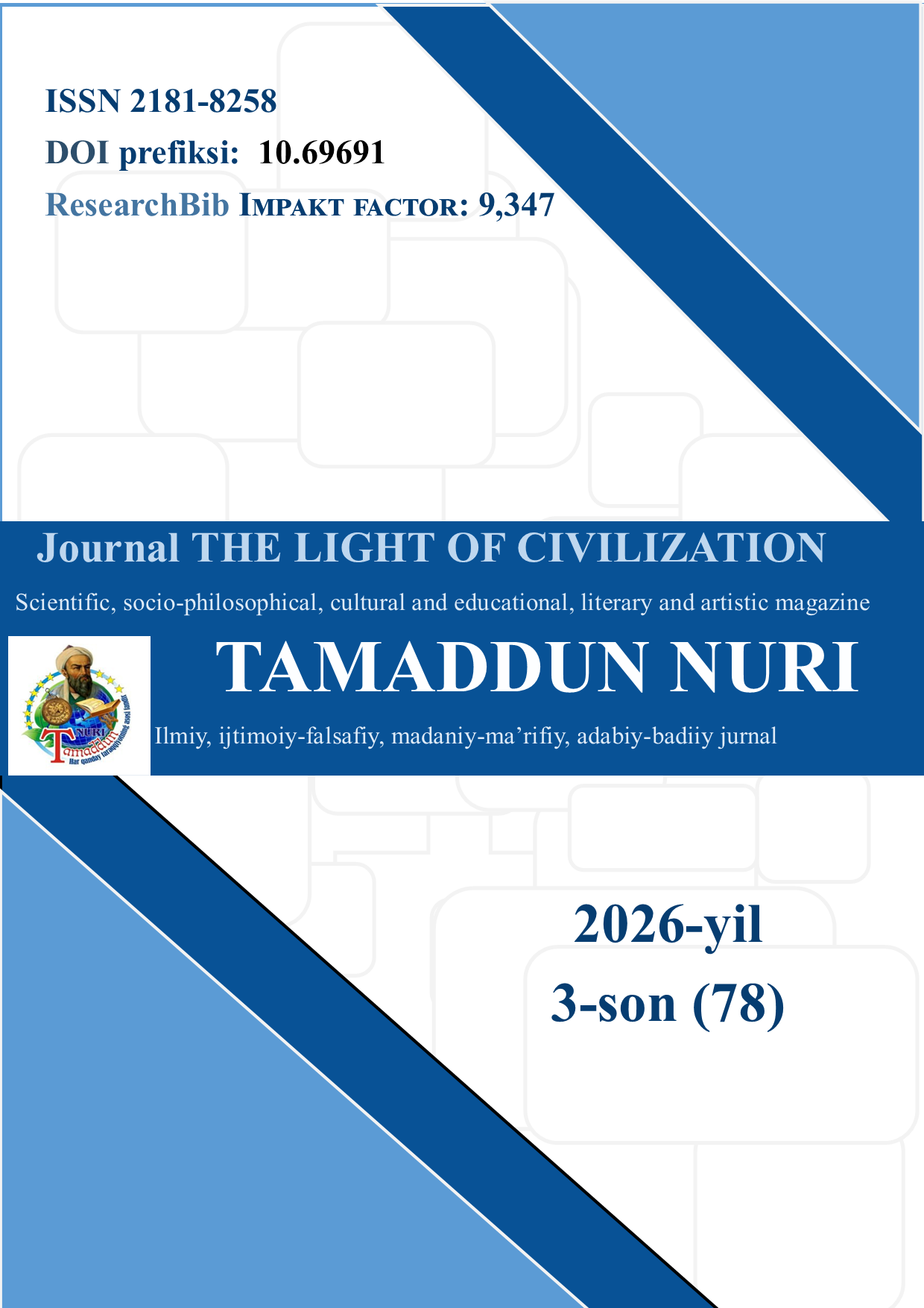 					View Vol. 3 No. 78 (2026): Journal THE LIGHT OF CIVILIZATION 
				